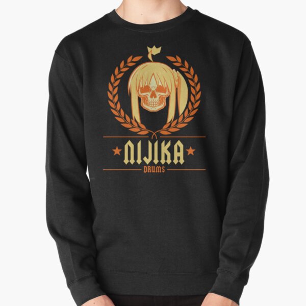 BOCCHI THE ROCK!: NIJIKA DRUMS Pullover Sweatshirt RB2706 product Offical bocchi the rock Merch