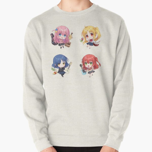 Bocchi the Rock Chibi Pack Pullover Sweatshirt RB2706 product Offical bocchi the rock Merch