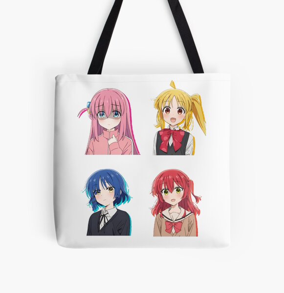 Bocchi the Rock Pack All Over Print Tote Bag RB2706 product Offical bocchi the rock Merch