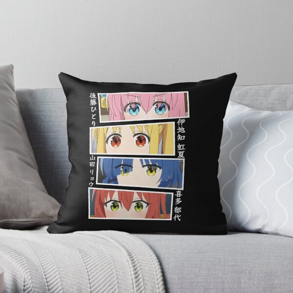 Bocchi the Rock Eyes Throw Pillow RB2706 product Offical bocchi the rock Merch