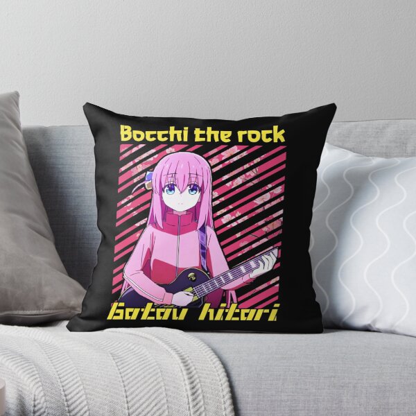 Hitori goto bocchi the rock Throw Pillow RB2706 product Offical bocchi the rock Merch