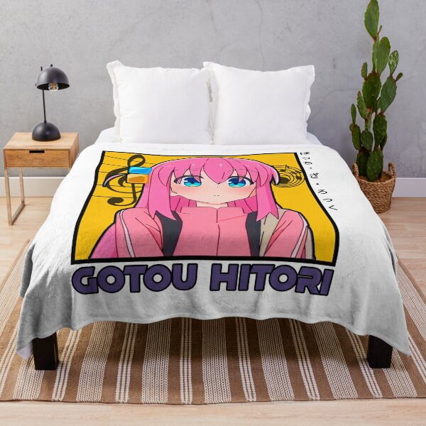 Hitori goto bocchi the rock Throw Blanket RB2706 product Offical bocchi the rock Merch